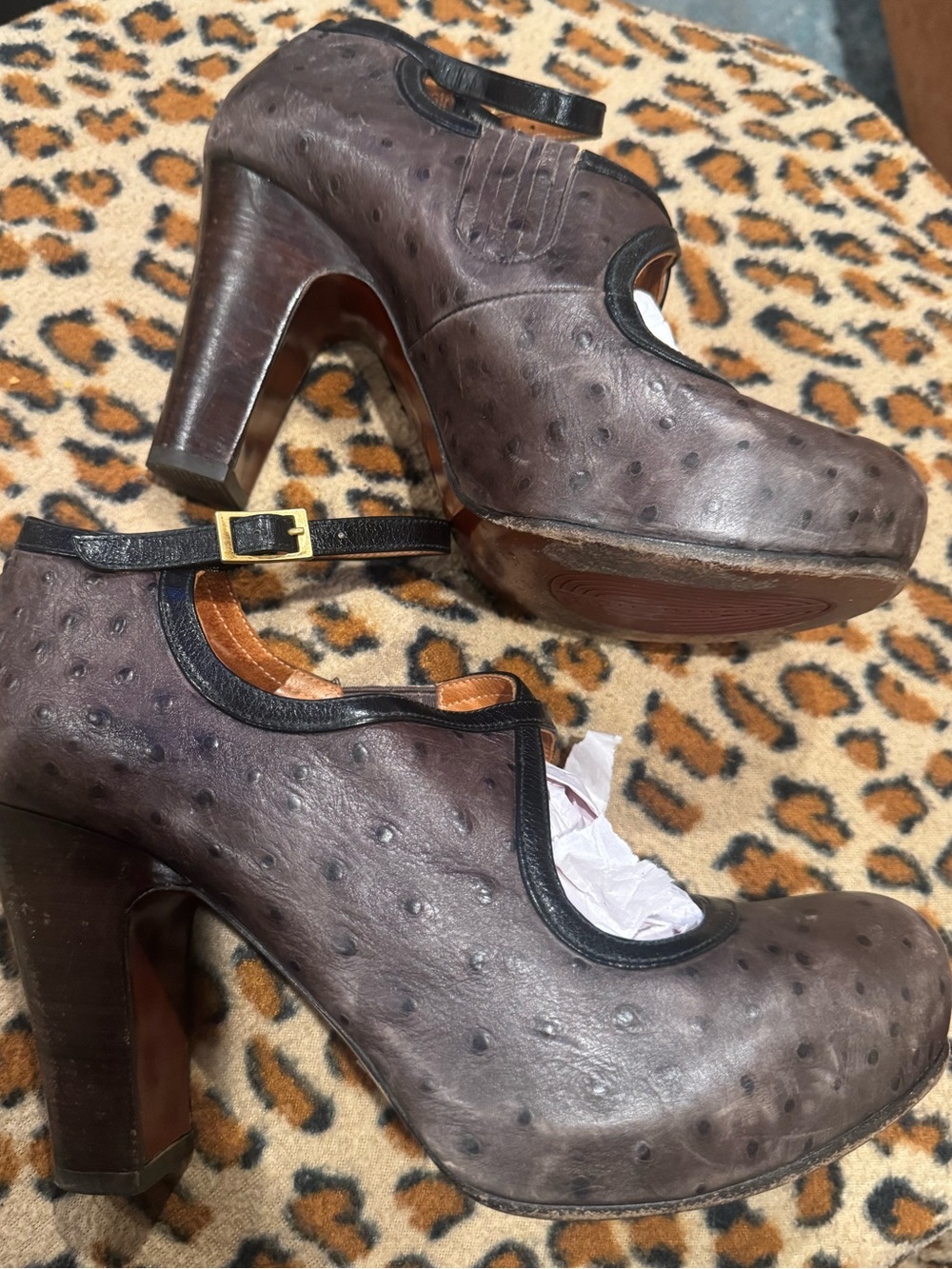 Preowned Chie Mihara x Anthropologie Platform Heels In Size 39